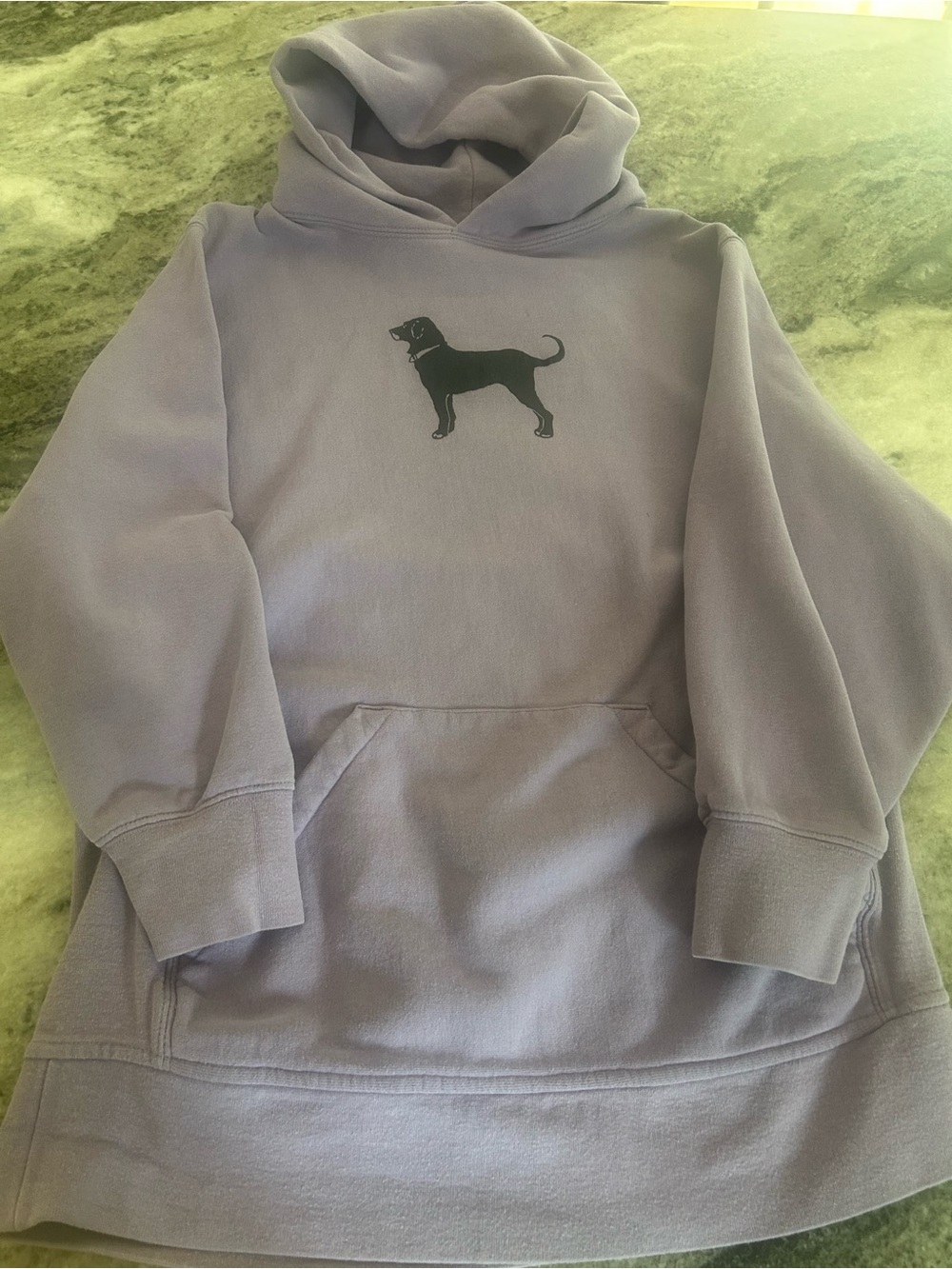 The Black dog Lavender Dog Graphic Hooded Sweatshirt xl girls -